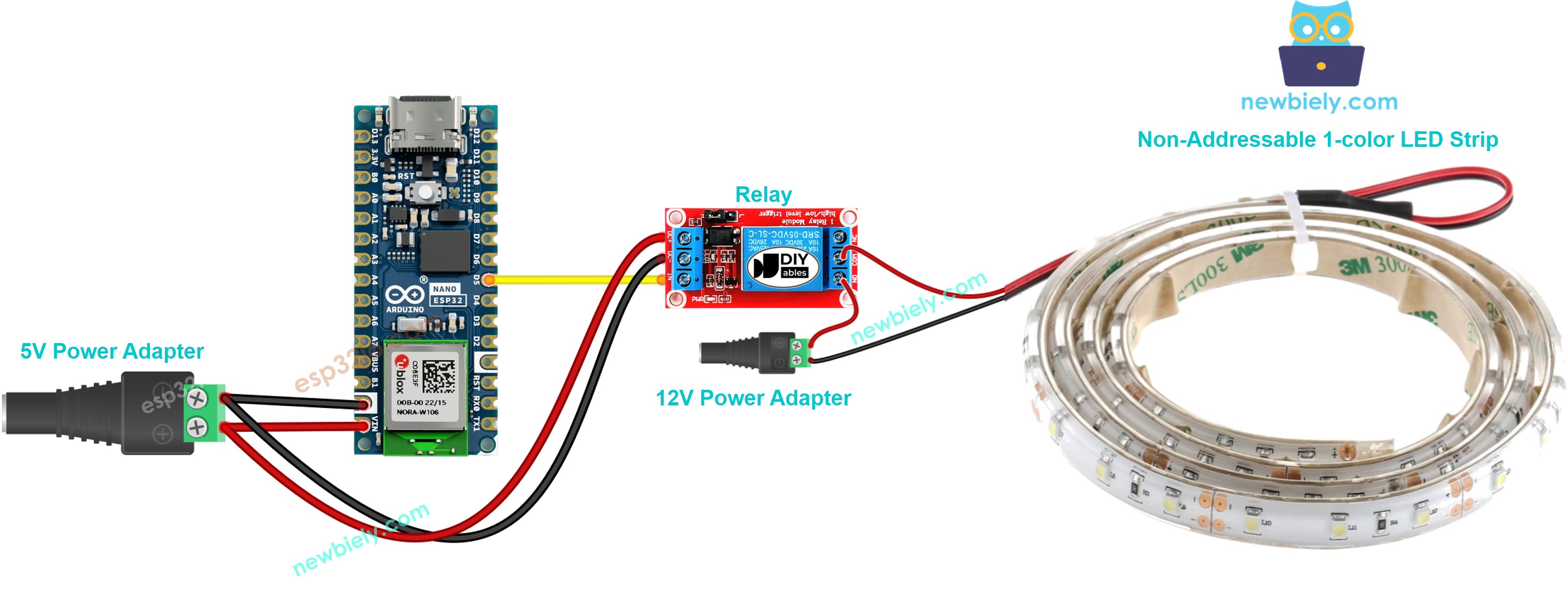 Arduino Nano ESP32 LED Strip Arduino Nano ESP32 Tutorial