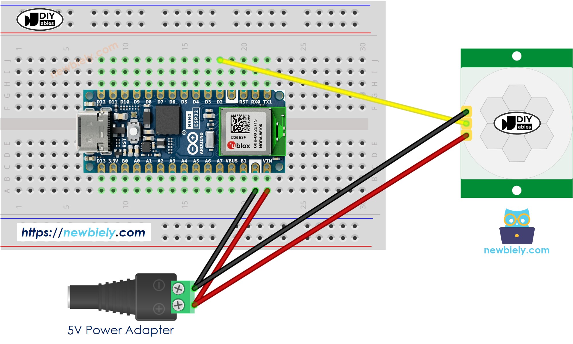 Arduino Nano ESP32 Motion Sensor Arduino Nano ESP32 Tutorial
