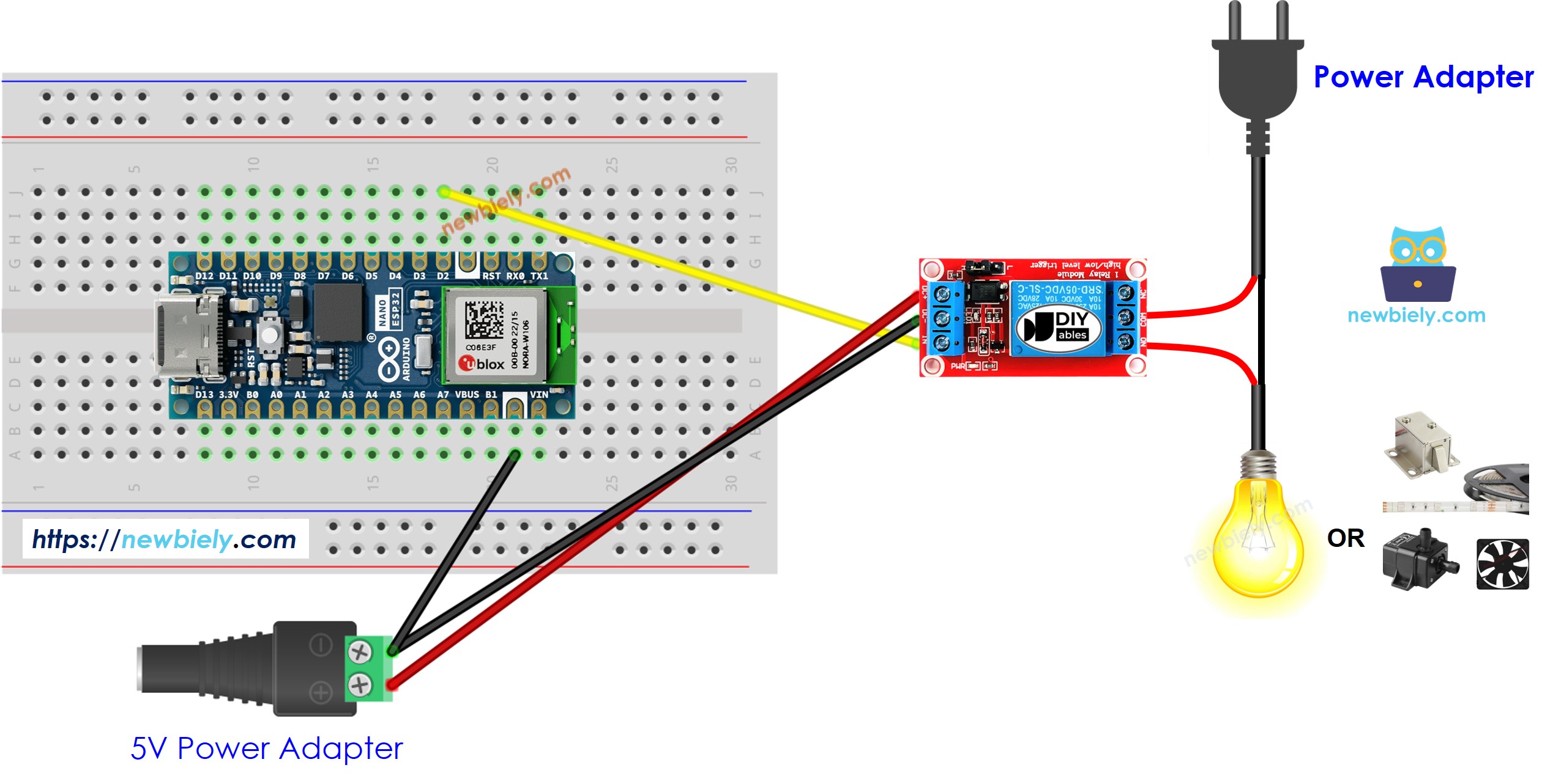 Arduino Nano ESP32 Relay Arduino Nano ESP32 Tutorial