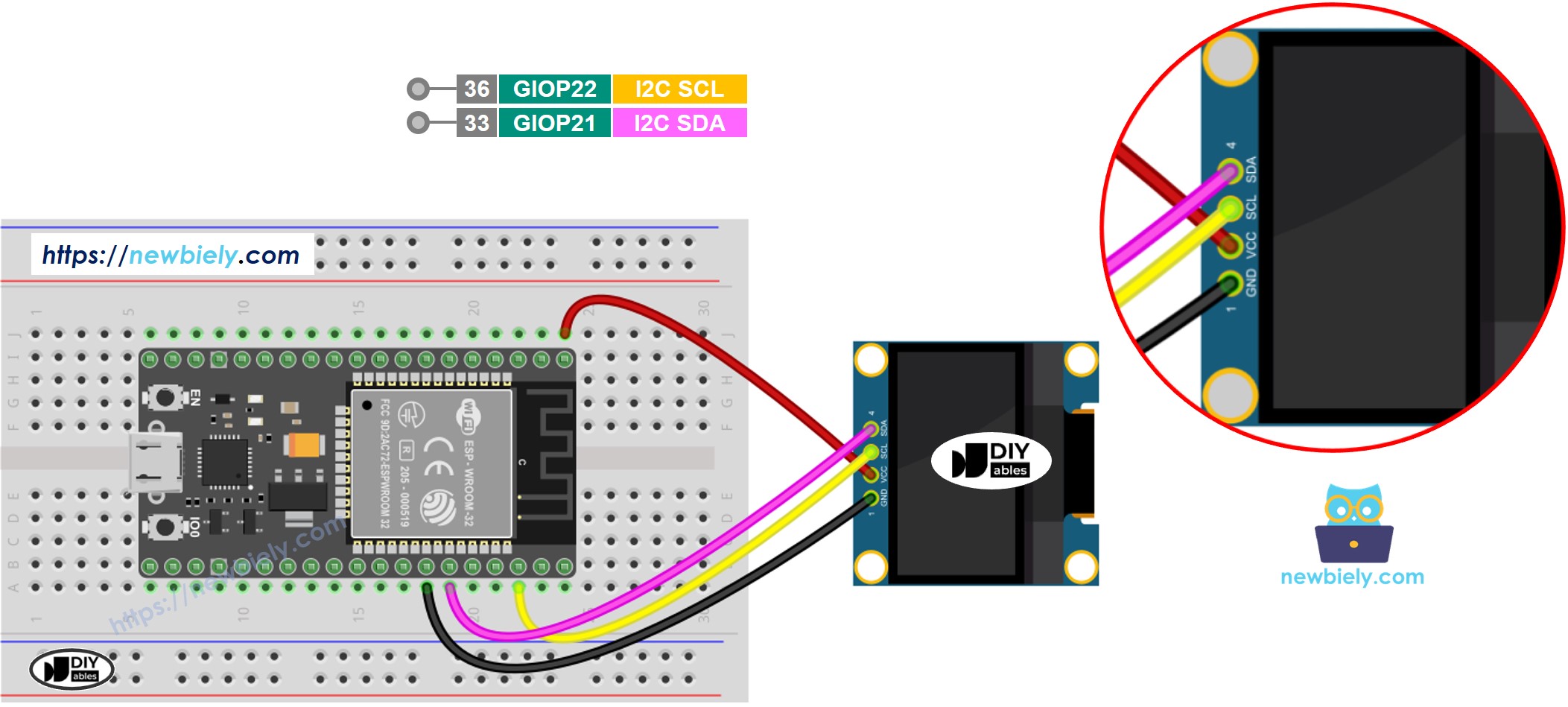 ESP32 MicroPython OLED 128x64 | ESP32 MicroPython Tutorial