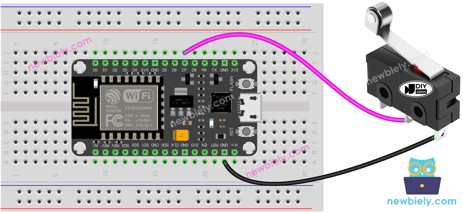 ESP8266 Limit Switch ESP8266 Tutorial