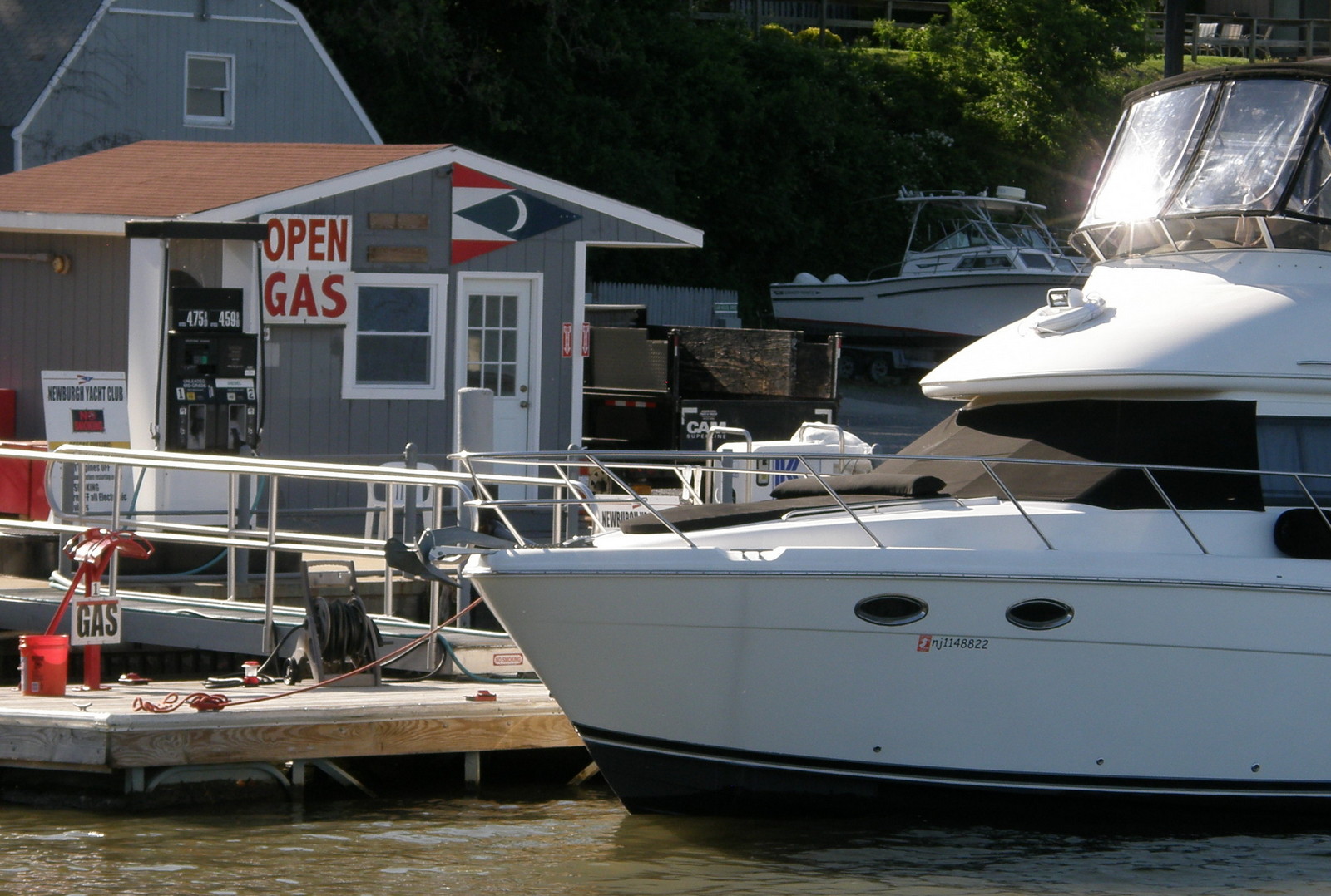 Gas Dock at Newburgh Yacht Club