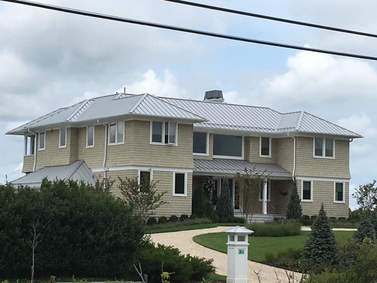 550S 032 Bright Silver Metal Roofing Project New Castle Metal