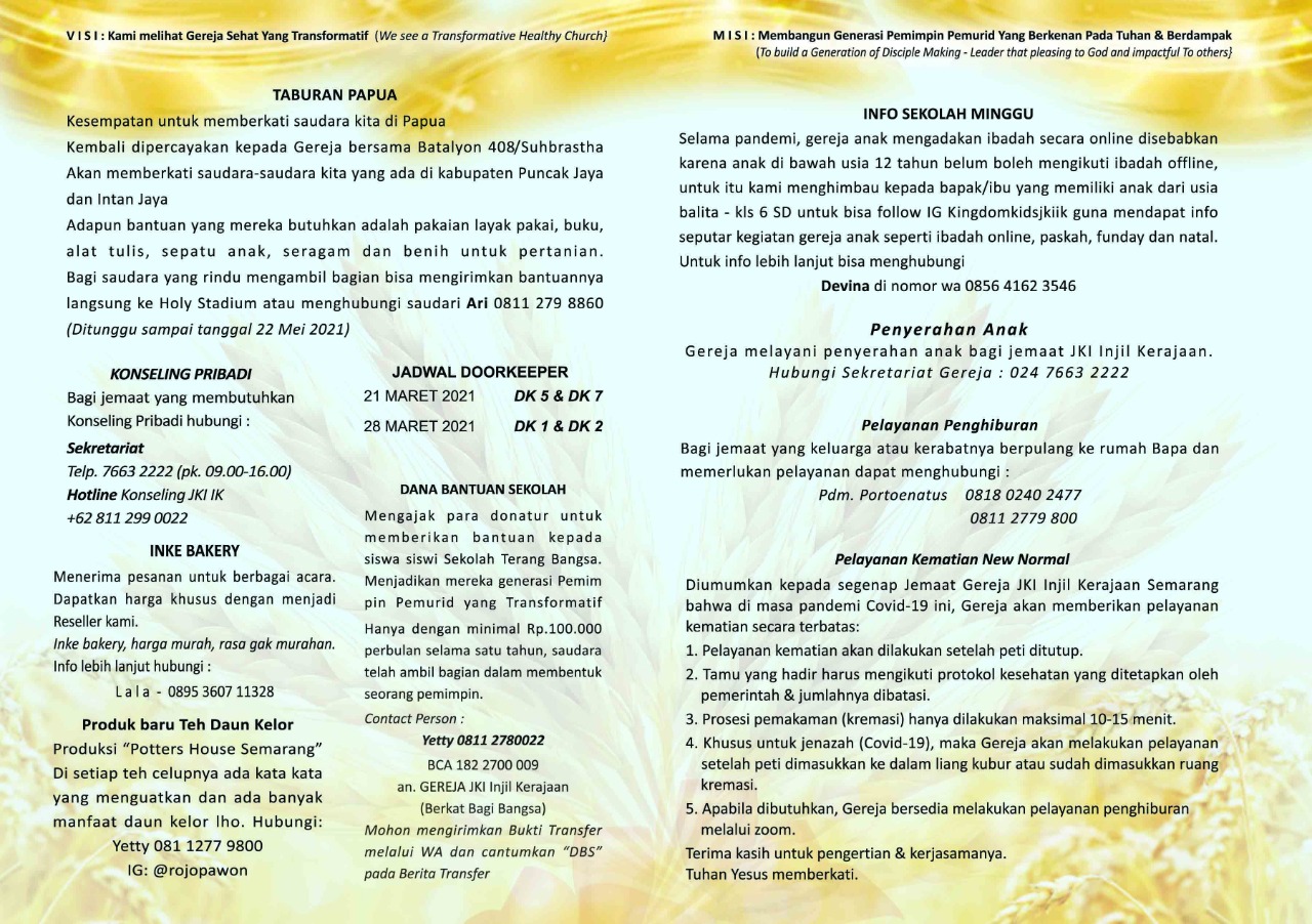admin | JKI Injil Kerajaan - Gospel Of The Kingdom Church