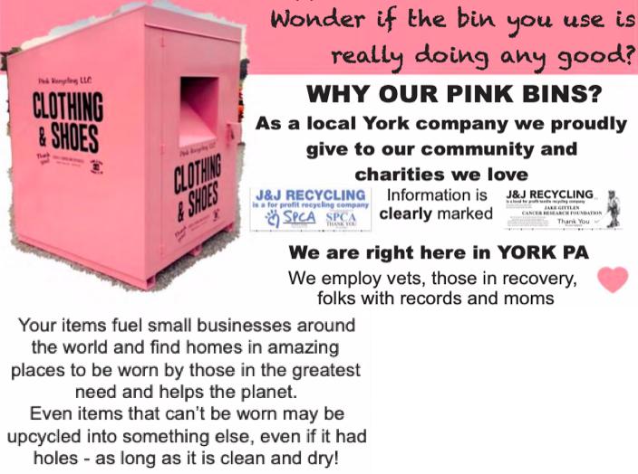 Pink Recycling New Creation Community Church