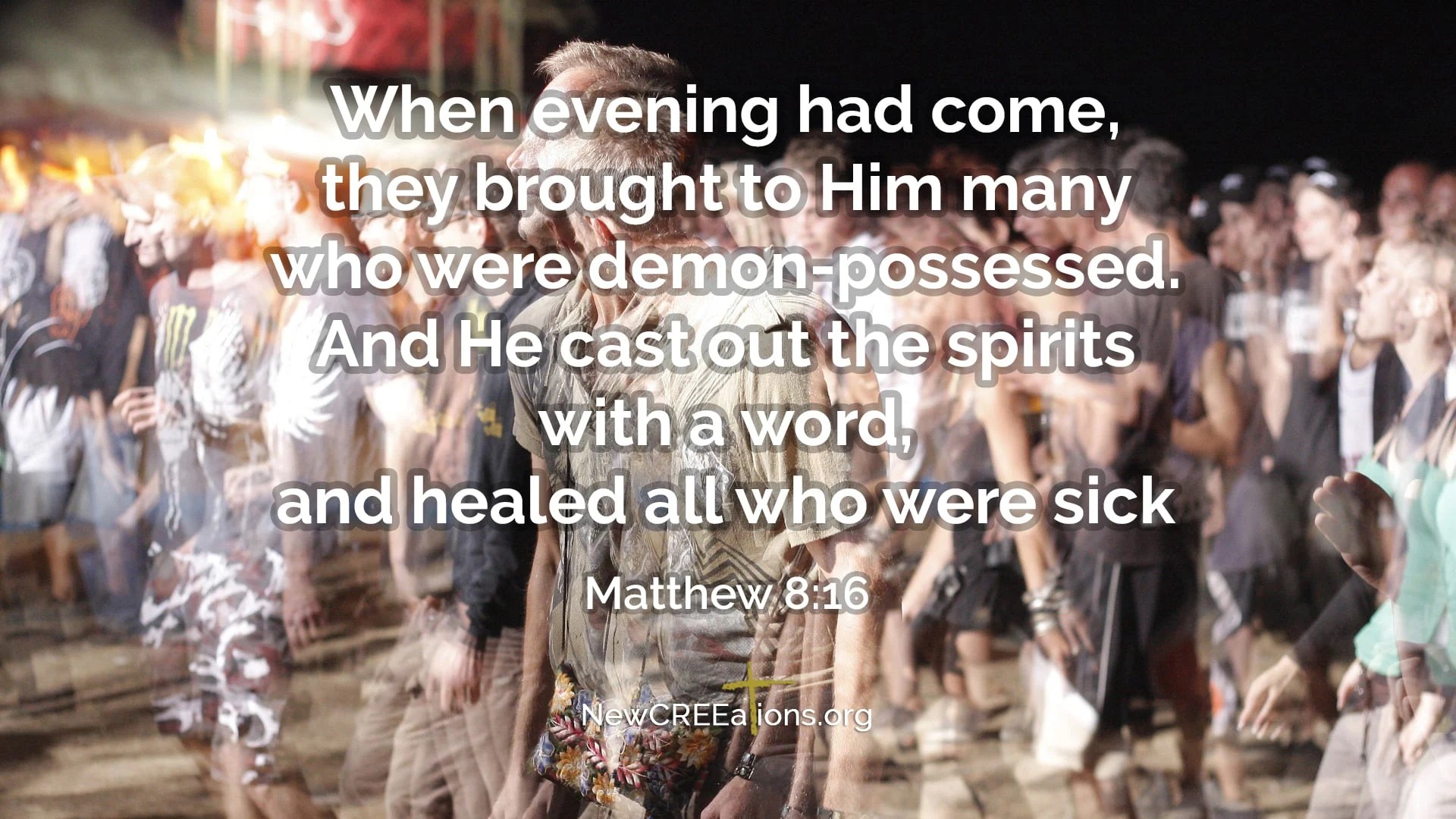 A Word Is All It Takes Matthew 816 NewCREEations