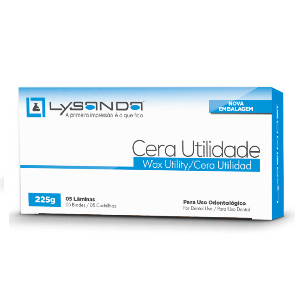 Cera Utilidade c/ 5 Lâminas Lysanda Newdental Produtos Odontológicos
