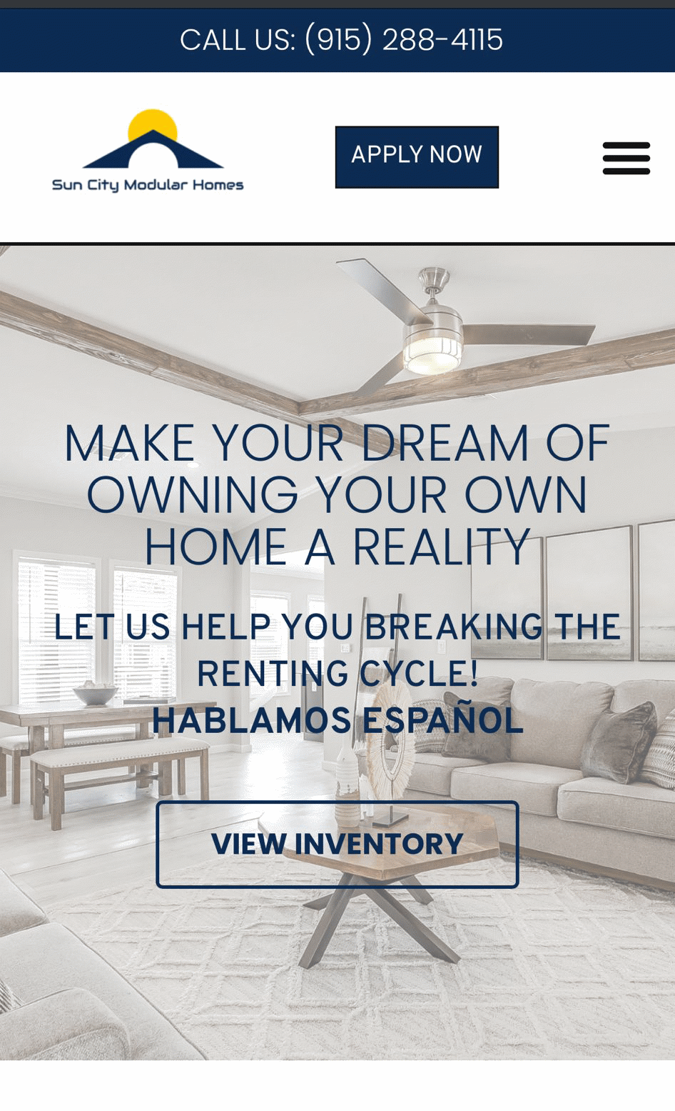 Axis Air El Paso. site design and Online Marketing.