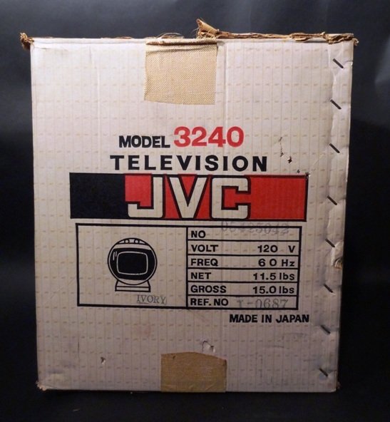 JVC Model 3240 Videosphere Television With Box A New Era Antiques
