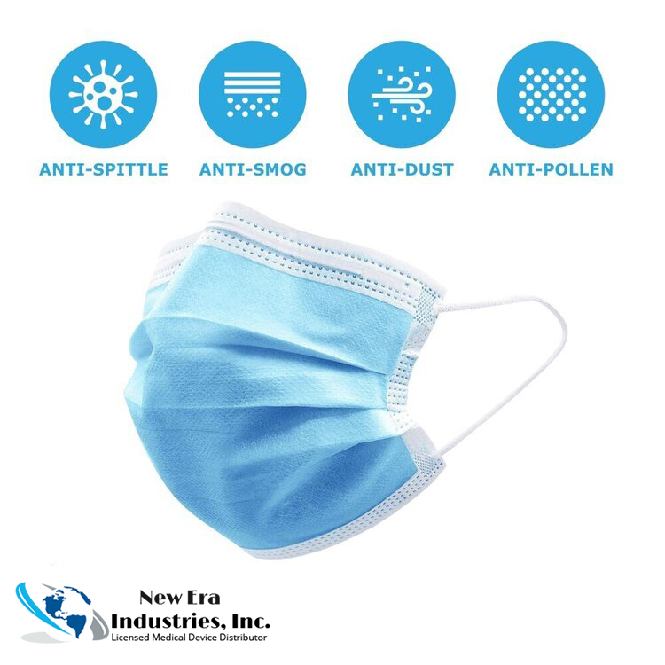 [Order of 100] CE Certified, Disposable 3Ply Surgical Civil Face Mask