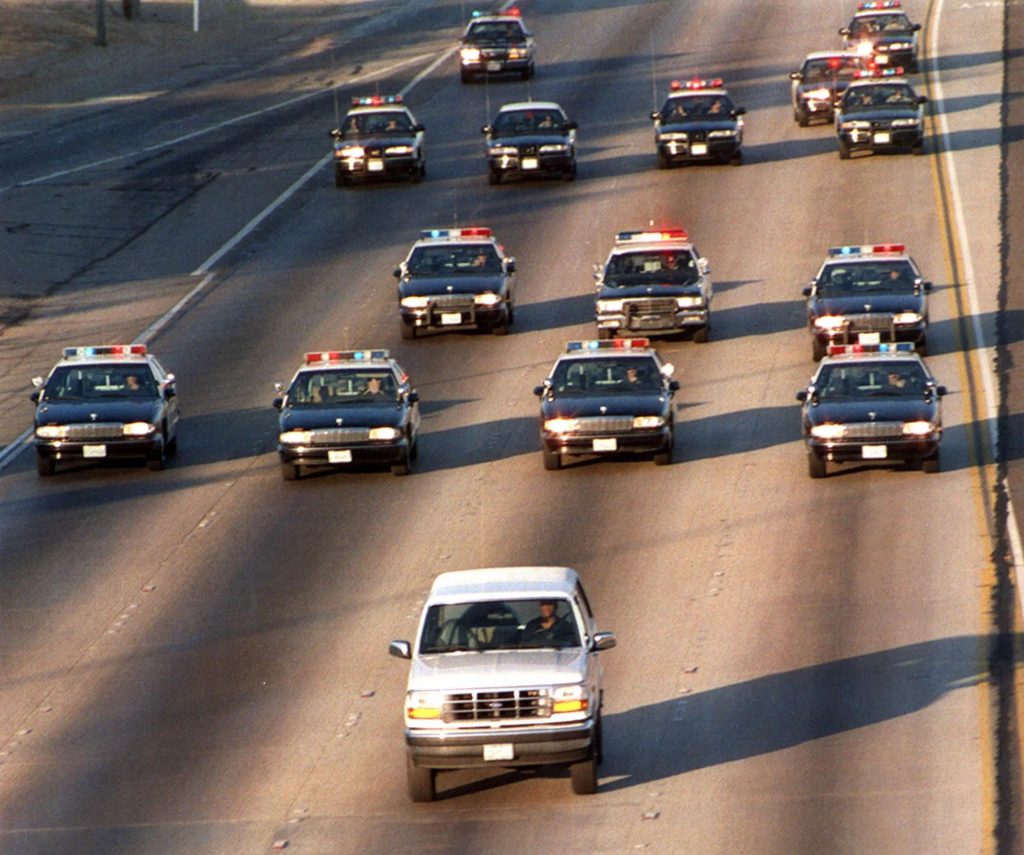 Meme Generator Police cars chasing white bronco Newfa Stuff