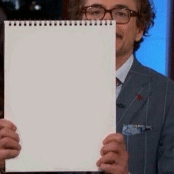 Meme Generator Robert Downey Jr. Holding Sign (blank) Newfa Stuff