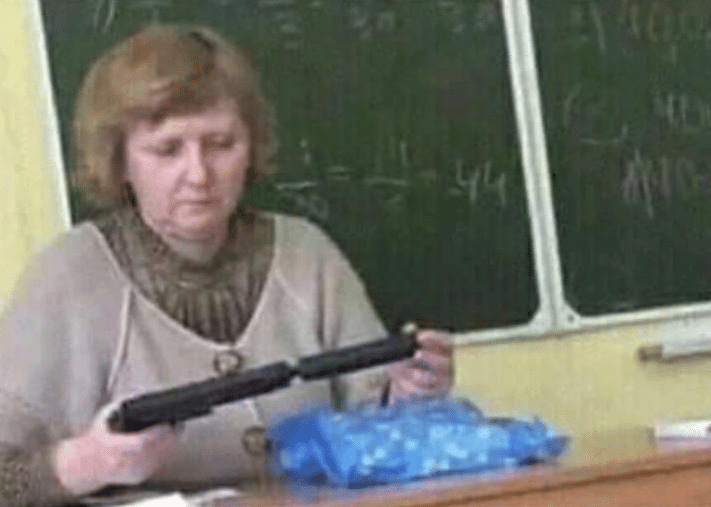 Meme Generator Teacher attaching silencer to gun Newfa Stuff