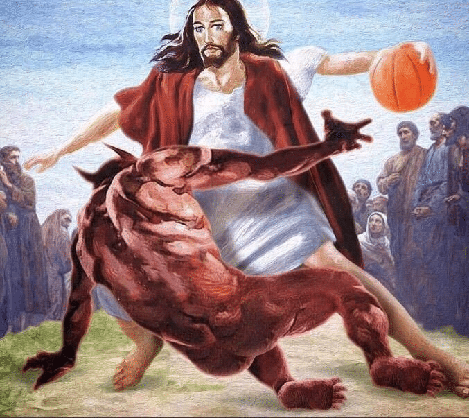 Meme Generator Jesus basketball Newfa Stuff