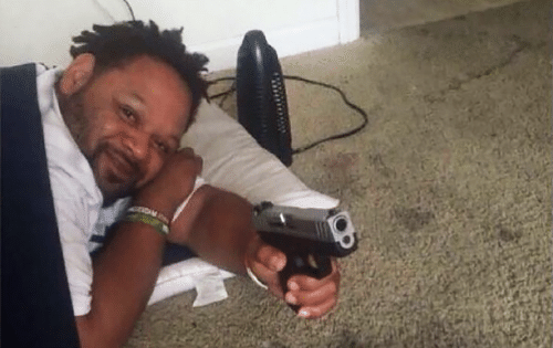 Meme Generator Waking up holding gun Newfa Stuff
