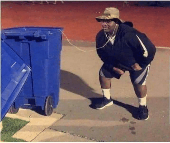 Meme Generator Listening to trash Newfa Stuff