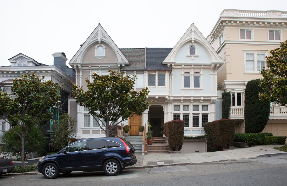 An antiVictorian pair of townhouses The New Fillmore