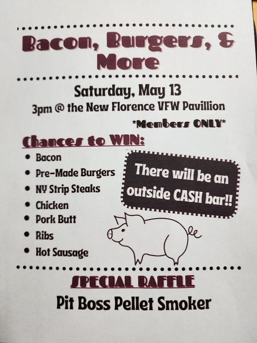 Events for May 2024 New Florence Borough