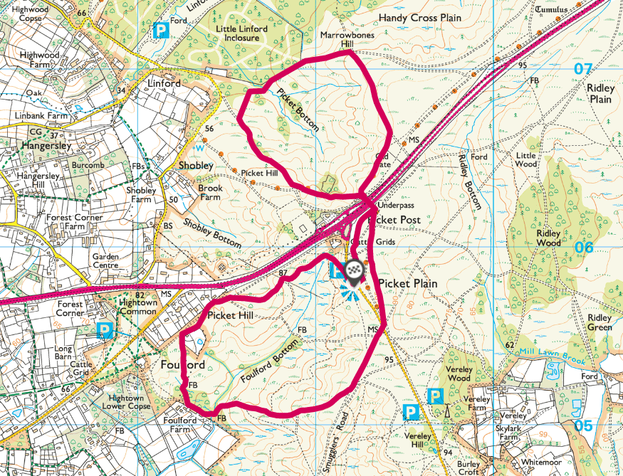 91 Picket Post New Forest Car Park Walks
