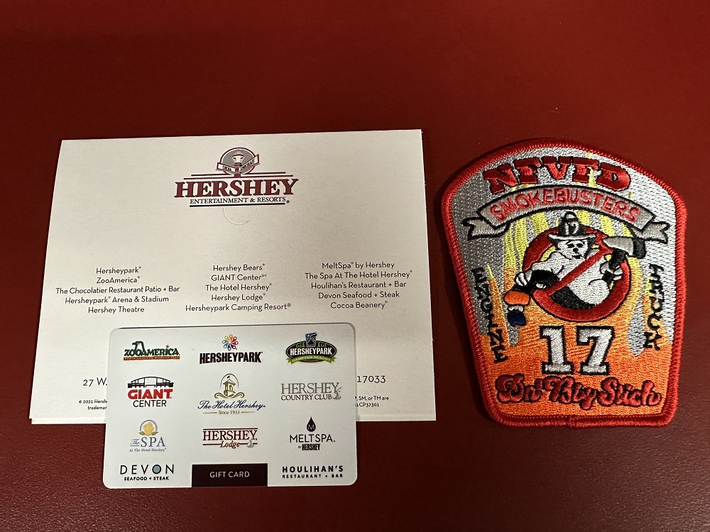 500 Hershey Entertainments Gift Card New Franklin Fire Company