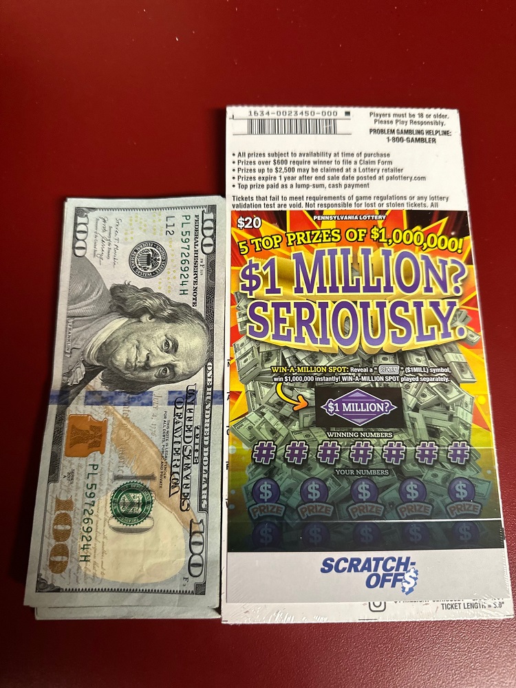 Cash & Lottery Package 17 New Franklin Fire Company