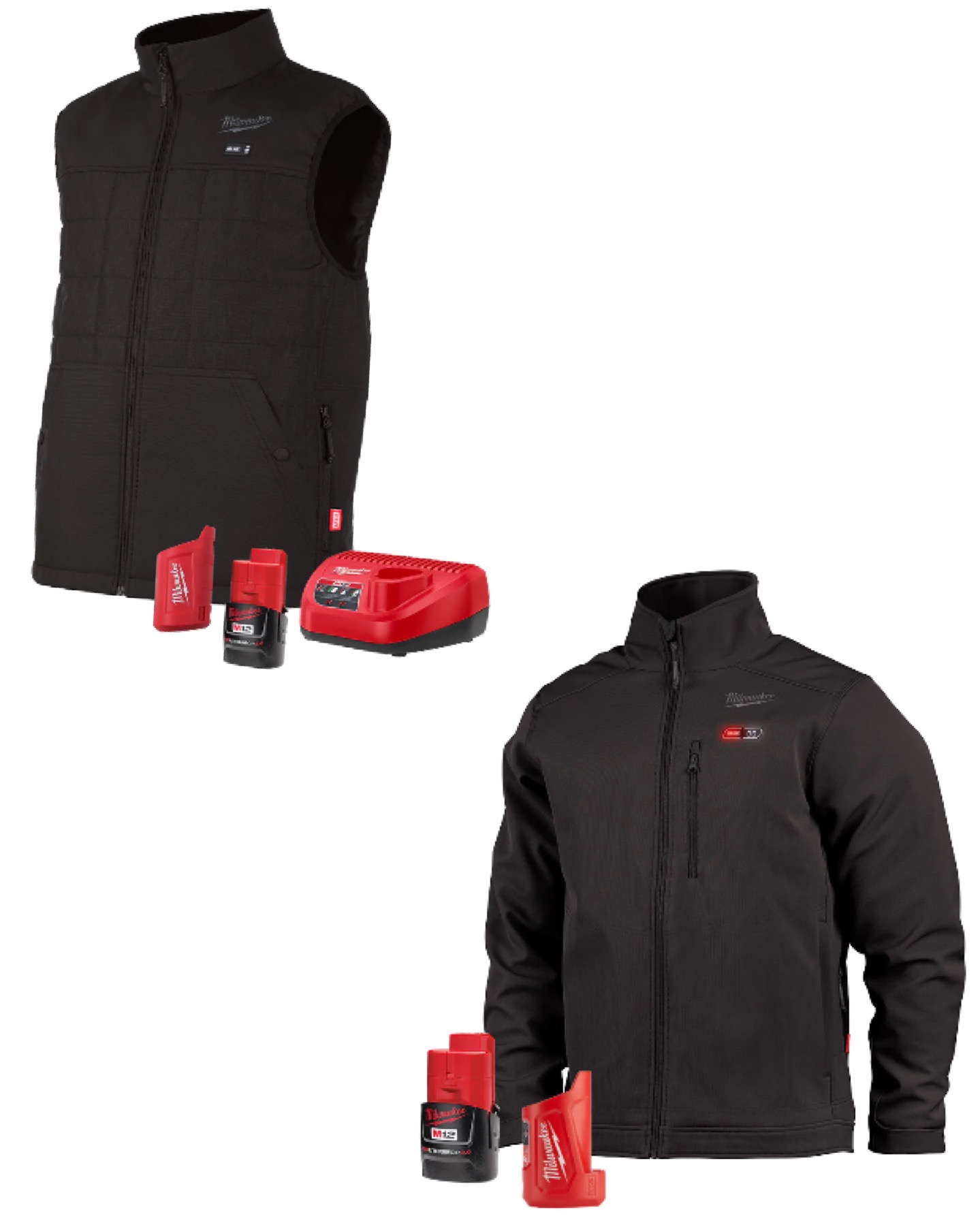 Milwaukee Heated Jacket & Vest W/Batteries New Franklin Fire Company