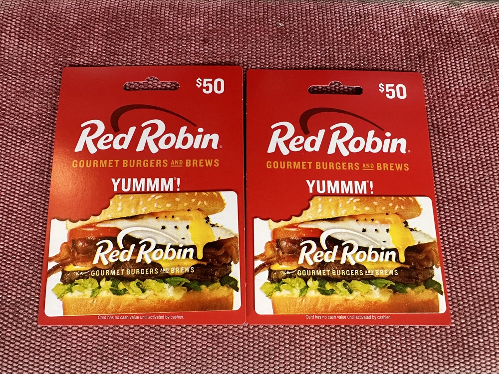100 Red Robin Gift Card New Franklin Fire Company