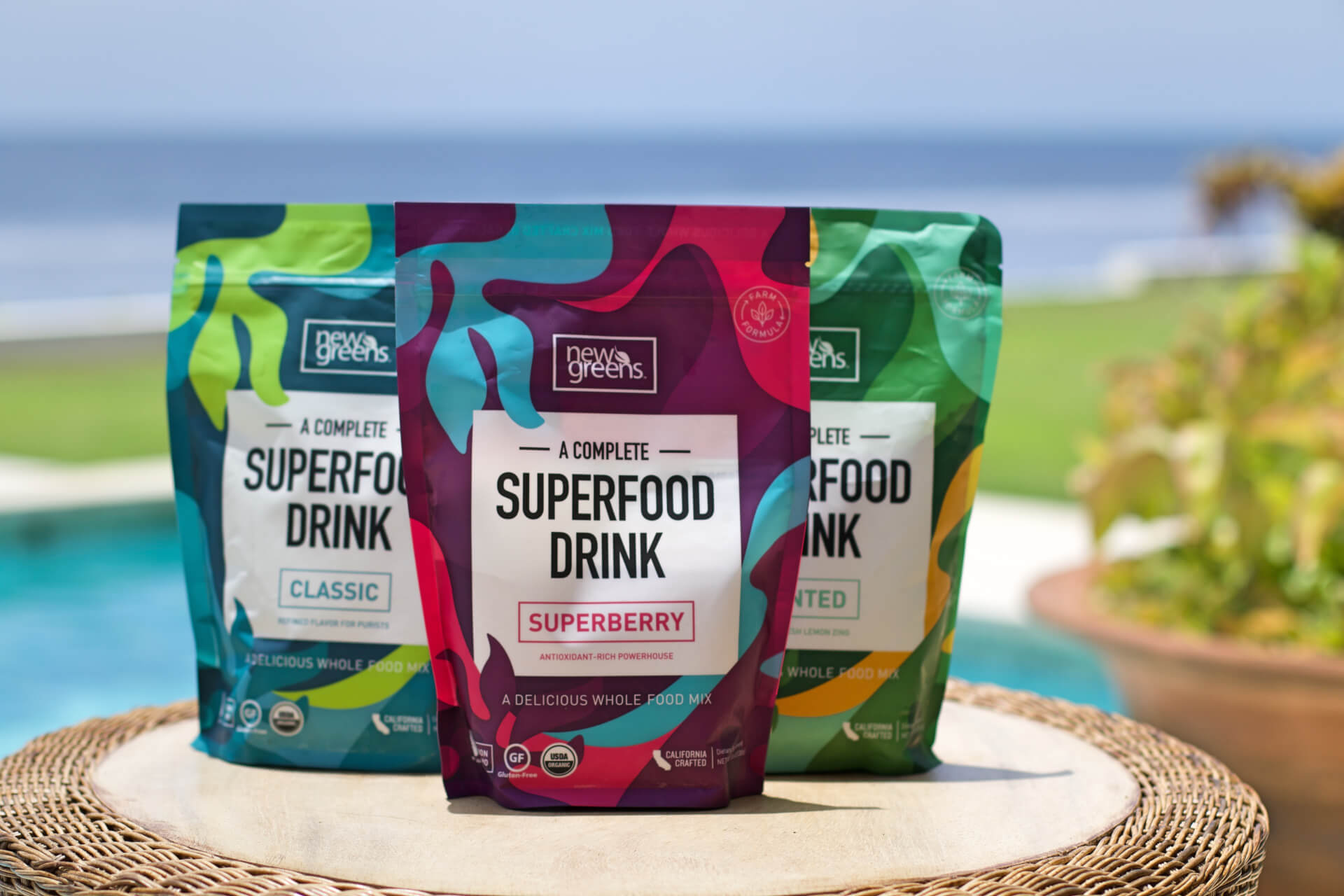 NewGreens® Organic superfood drinks, great tasting mixes
