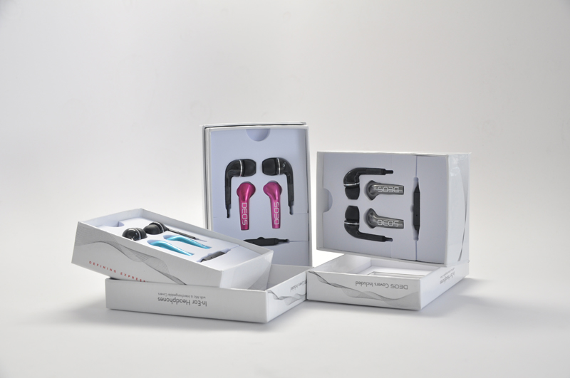 Earphones Package Design Infographic Studio