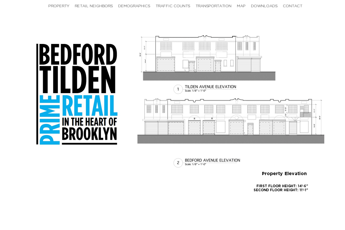 Bedford Tilden Retail Space Infographic Studio