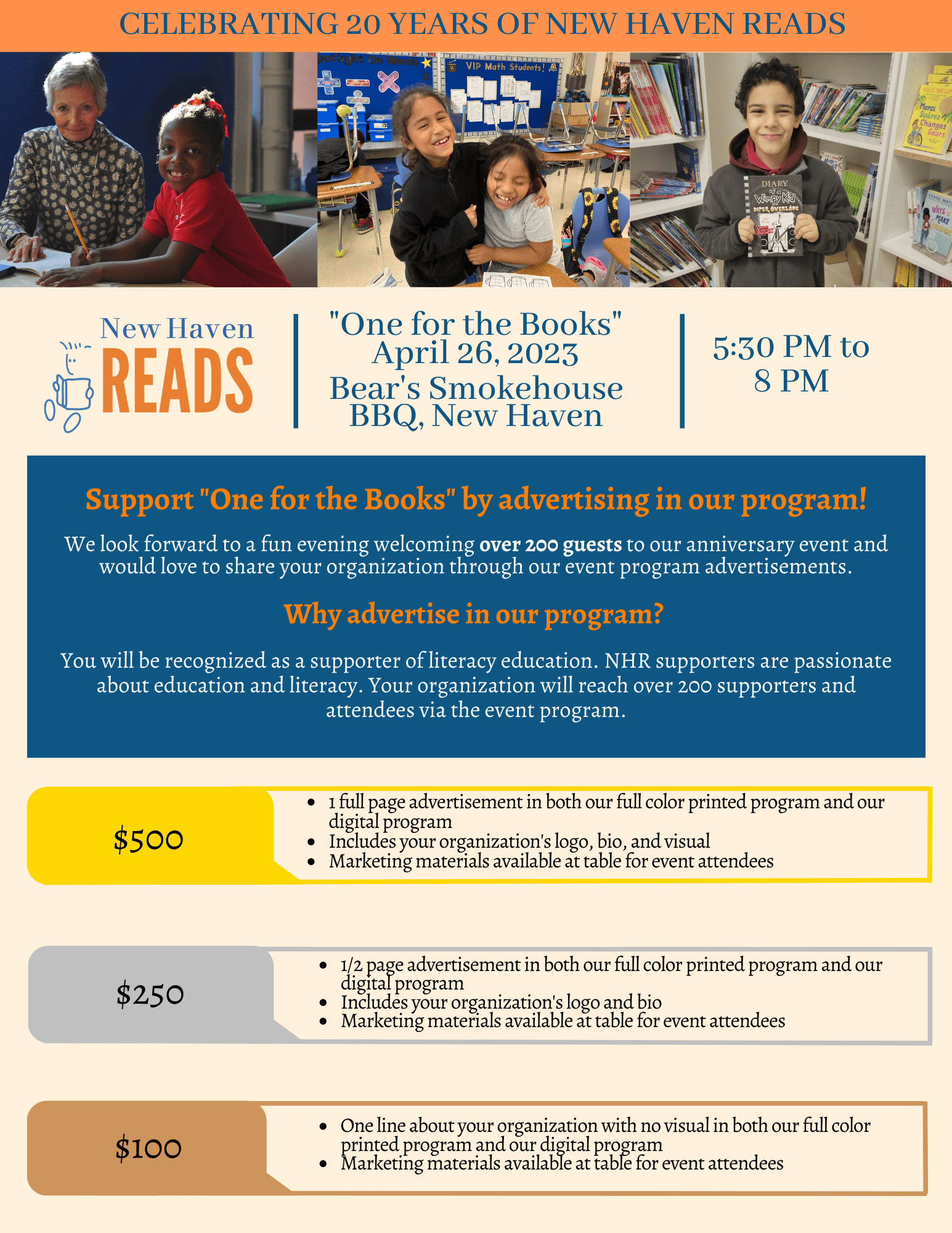 Celebrate with New Haven Reads! New Haven Reads