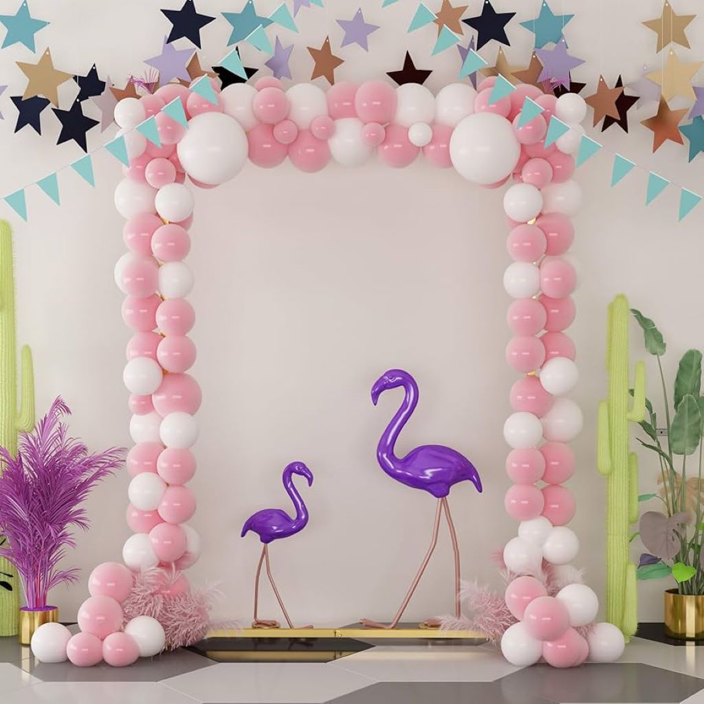 How To Decorate Balloon Backdrop Frame New House Project