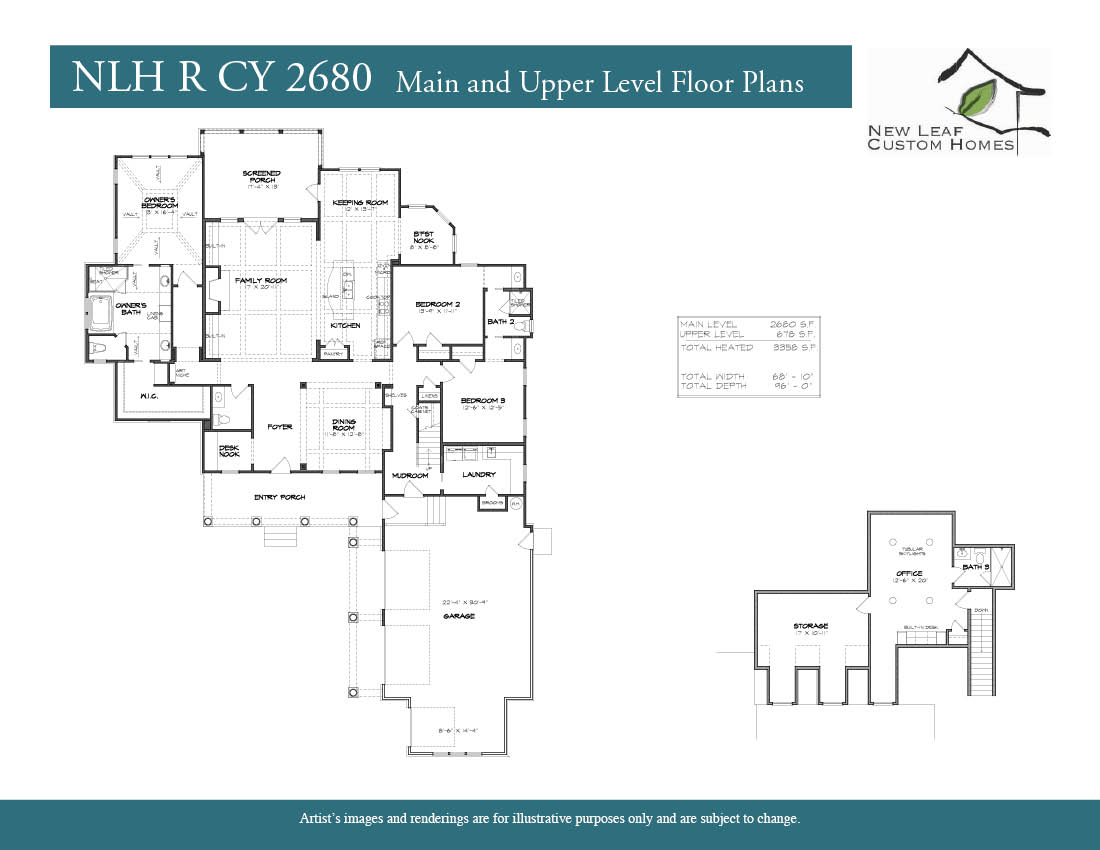 Custom Home Floor Plans New Leaf Custom Homes