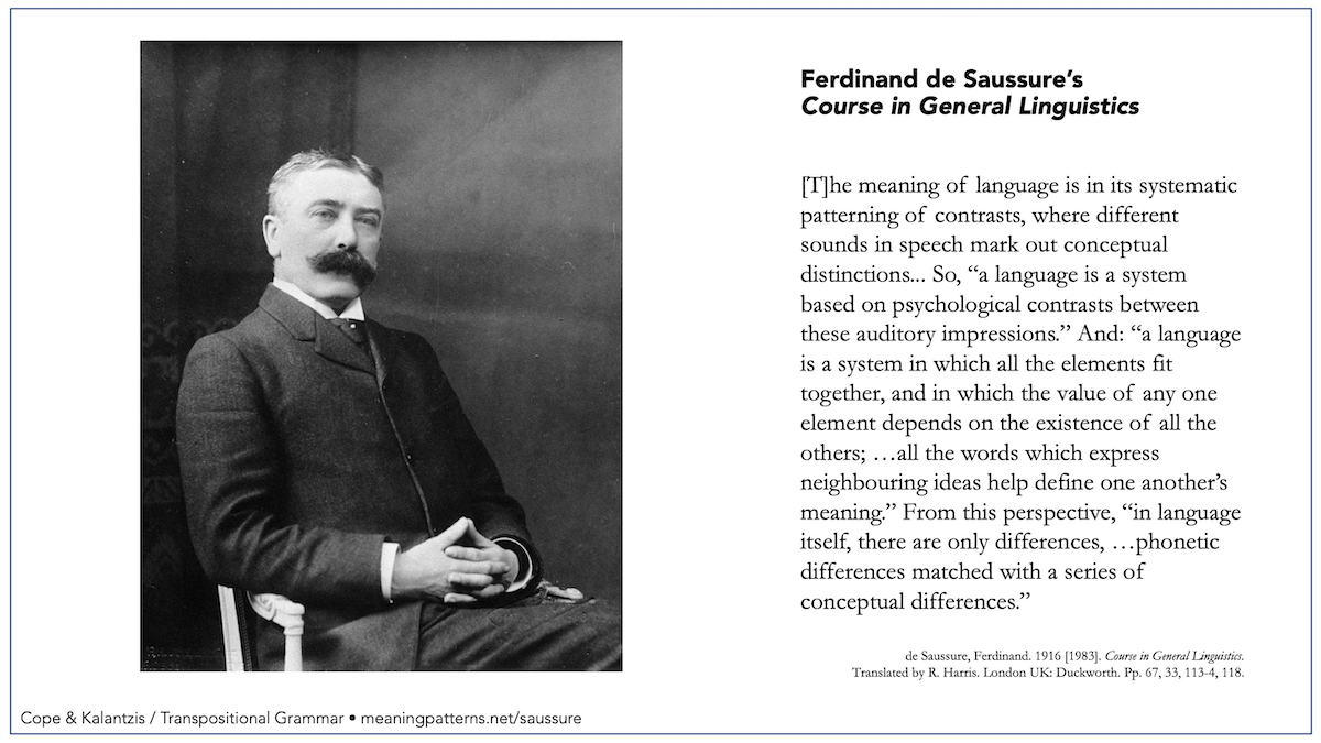 Ferdinand de saussure general linguistics registerpasa