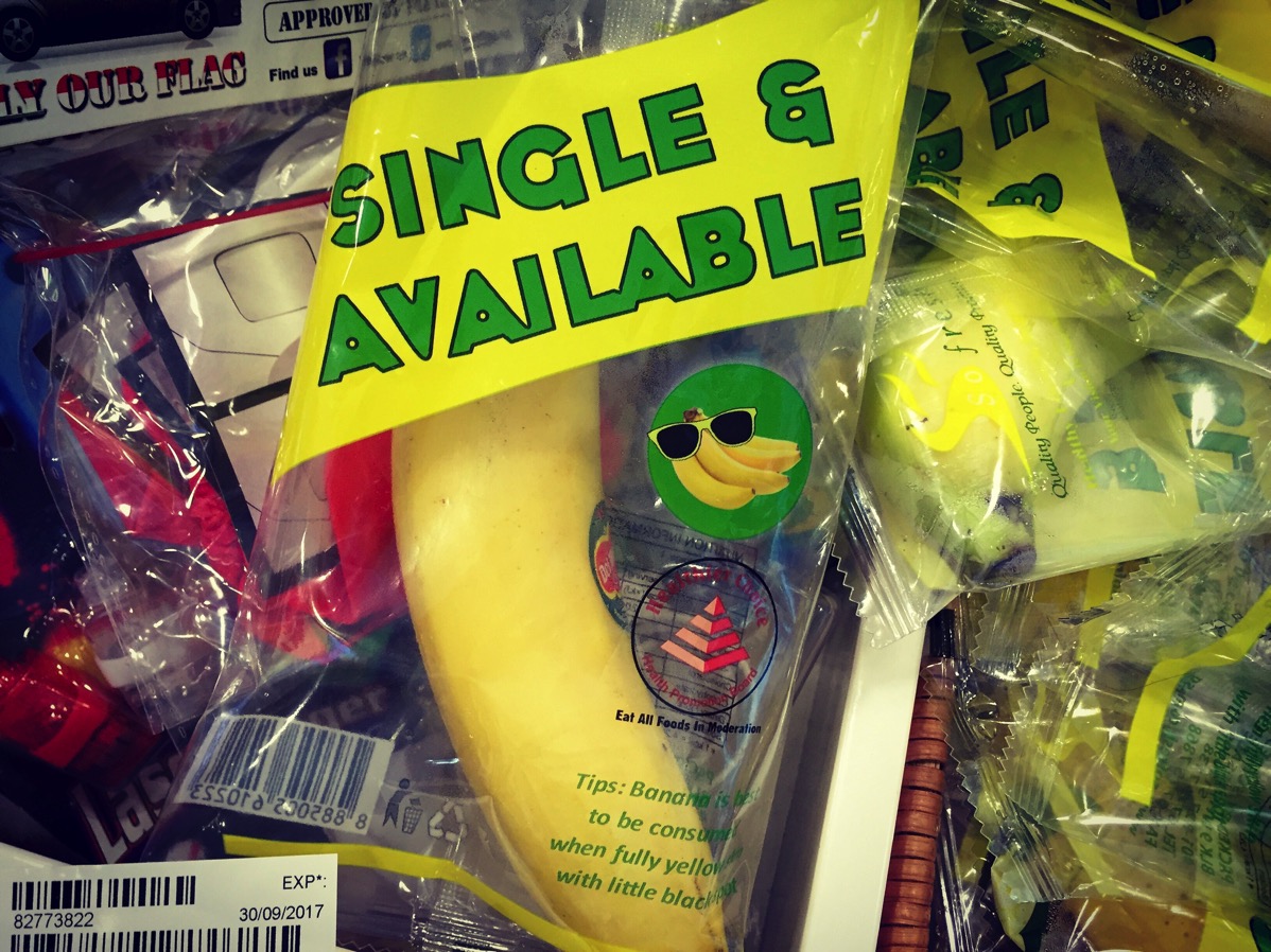 Single, Individually Wrapped Bananas for Sale in Singapore Newley Purnell