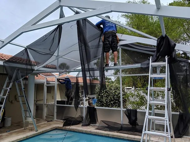 Rescreening - Pool Screen Repair