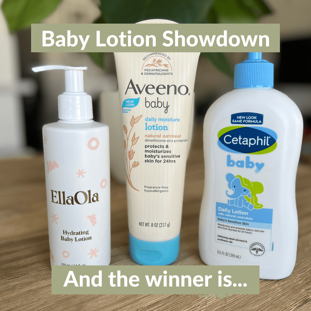 Baby Lotion Showdown EllaOla vs. Aveeno vs. Cetaphil