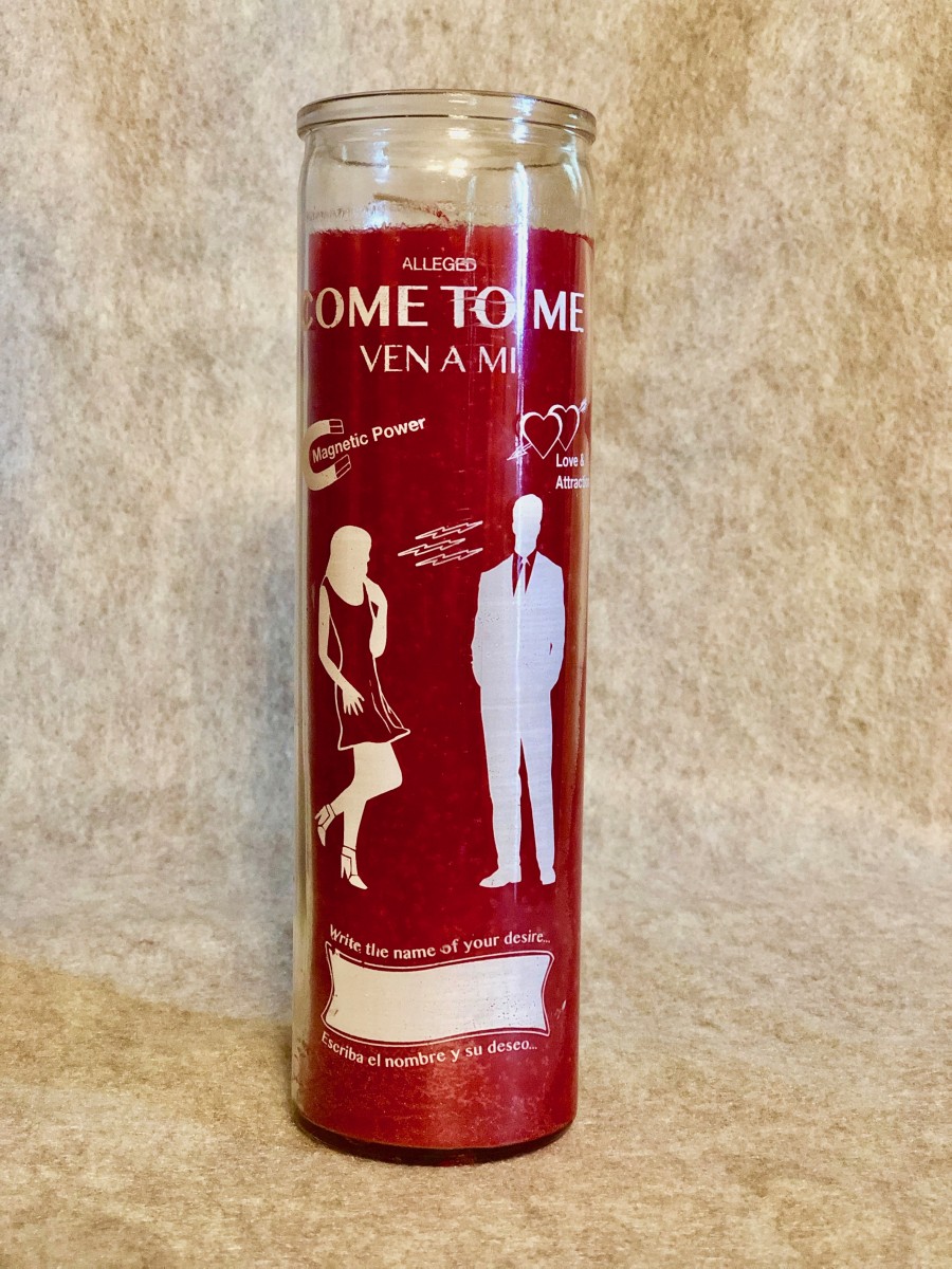 COME TO ME 7 Day Candle to Bring Something or Someone to You (Red