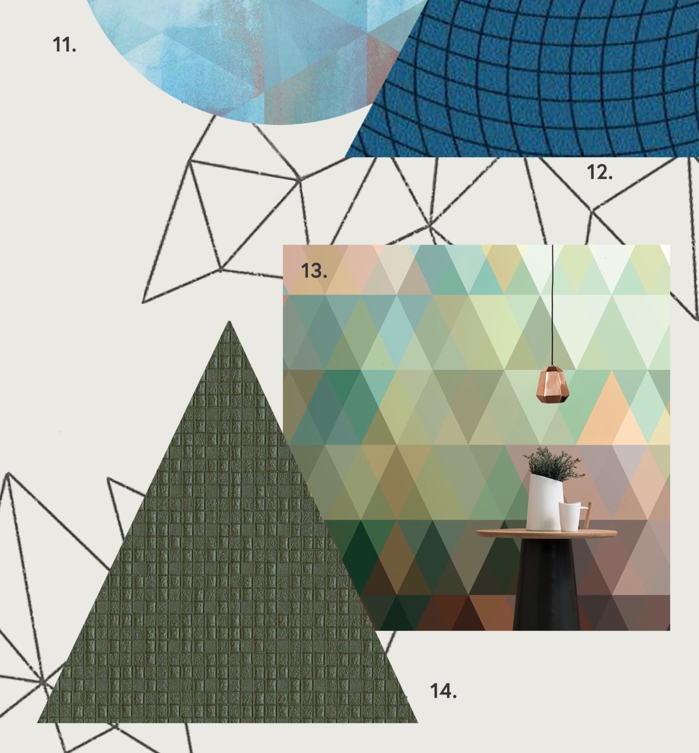 Geometric Wall Coverings Newmor Wallcoverings