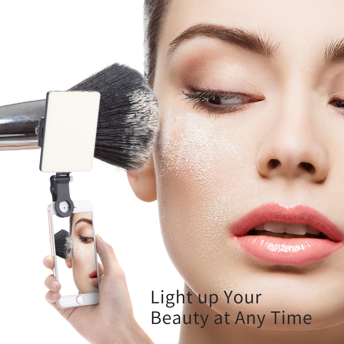 Newmowa 60 LED High Power Rechargeable Clip Fill Video Light with Front