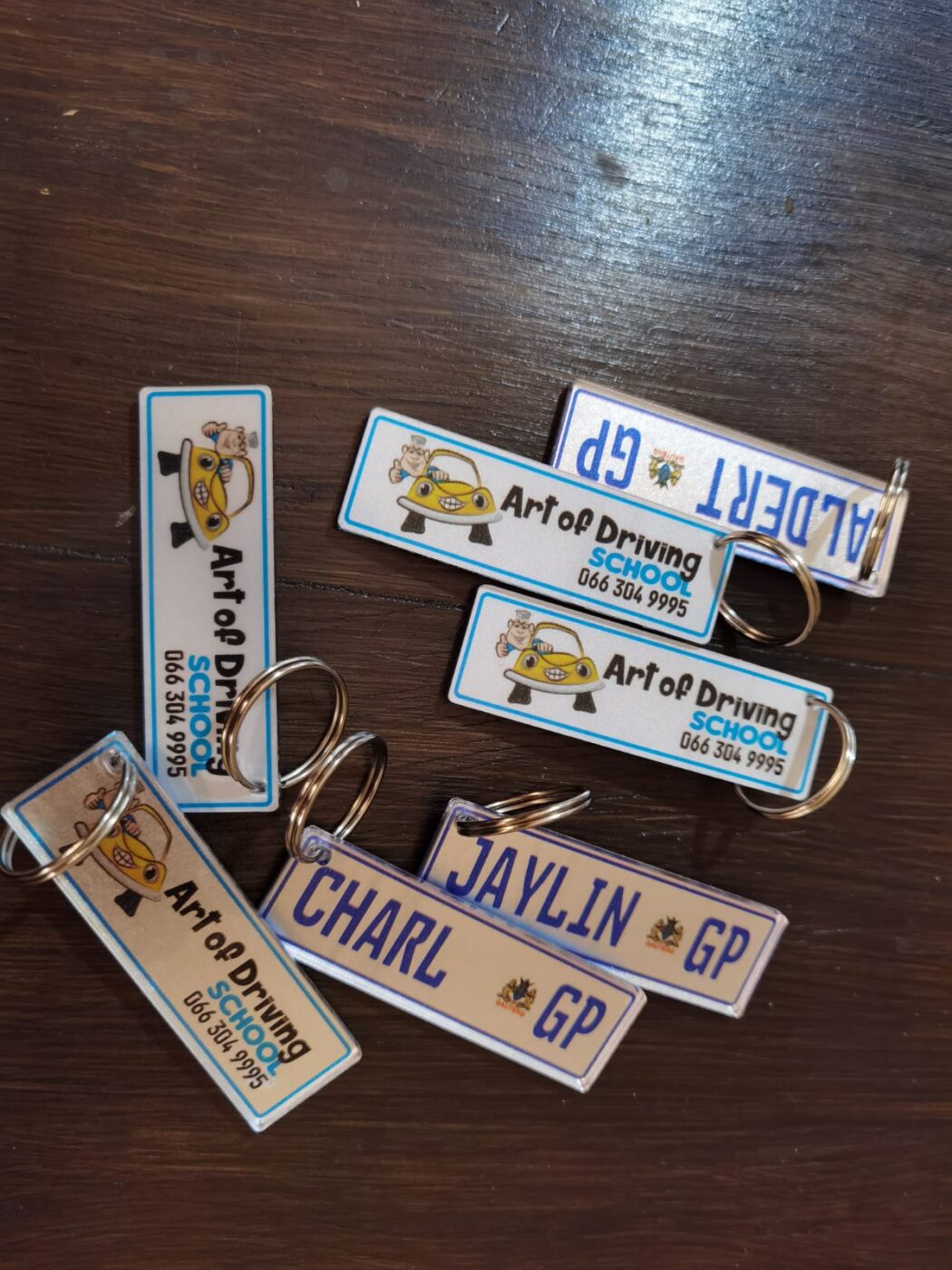 Customized Keyrings Number Plates Order Online (South Africa) JJ