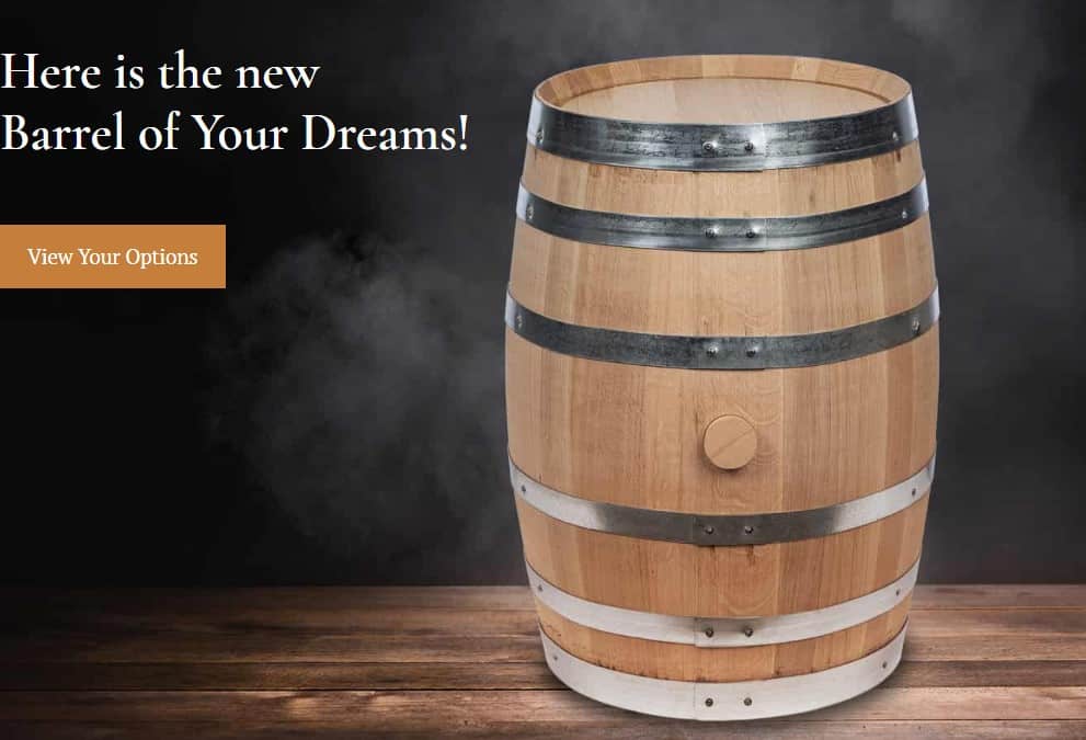 American Oak Barrels (New) Made by Barrel Mill New Oak Barrels