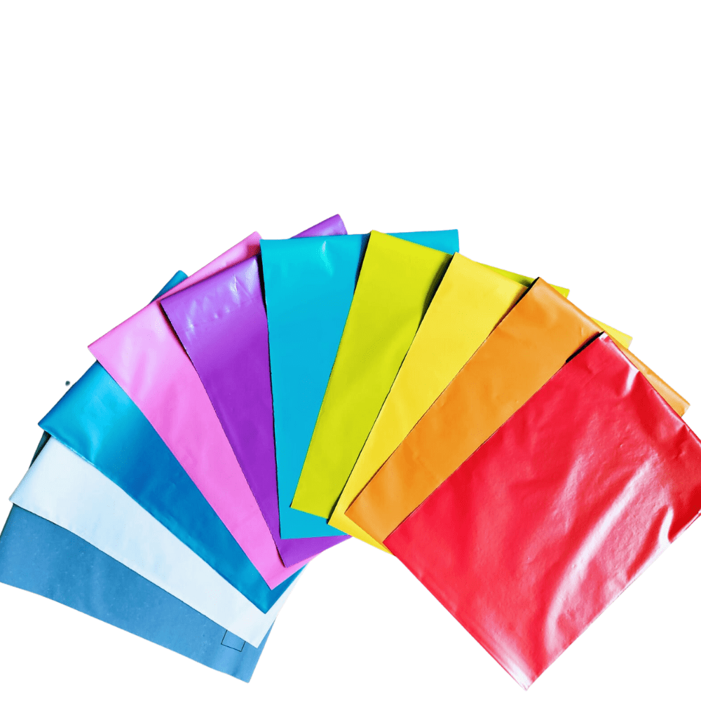 100Pc Mixed Colors Mailing Bags 6.5'' X 9'' New Packaging