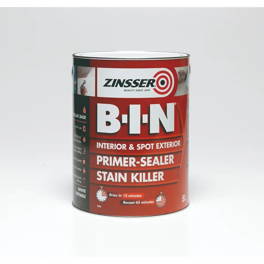 Zinsser BIN 2.5lt tin Newmarket Paint Company