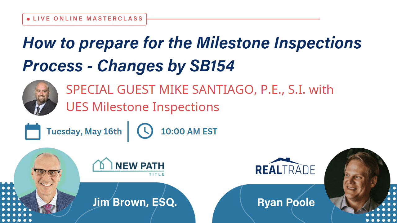 How To Prepare For Milestone Inspections Process, Changes By SB154