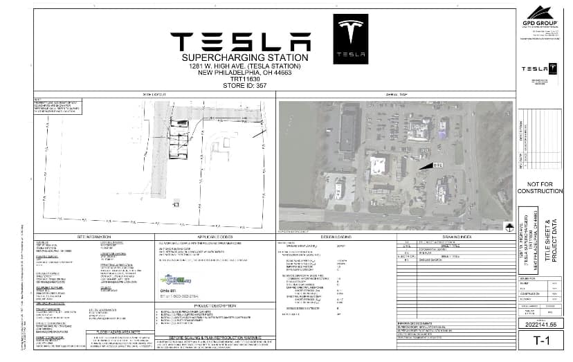 12 Stall Tesla Supercharge Station Launches in 2023 New Philadelphia