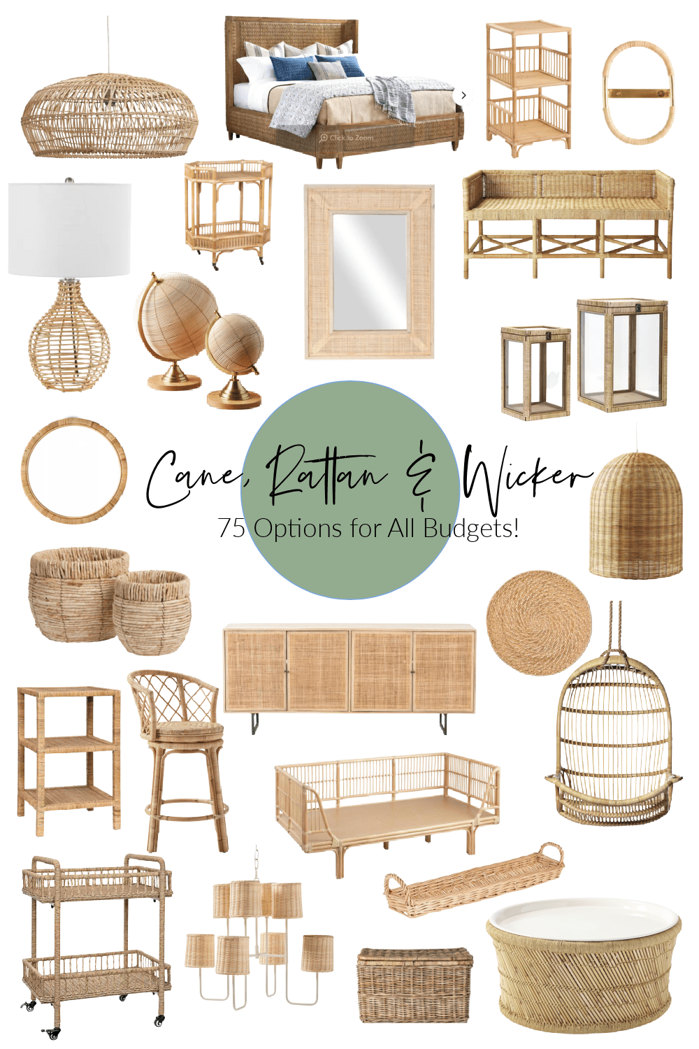 Cane, Rattan and Wicker Decor Ideas Newport Lane