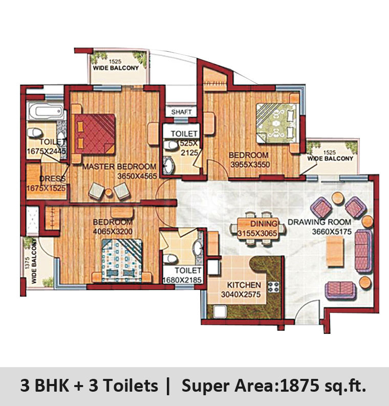 Supertech Limited Supertech Czar Suites Floor Plan Supertech Czar