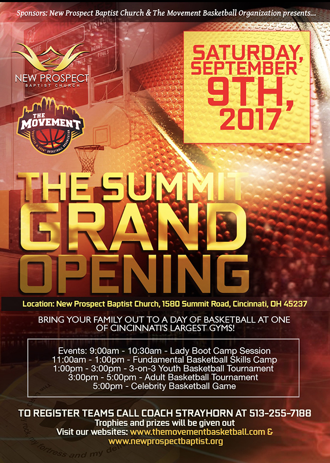 Gym Grand Opening Summit Center New Prospect Baptist Church