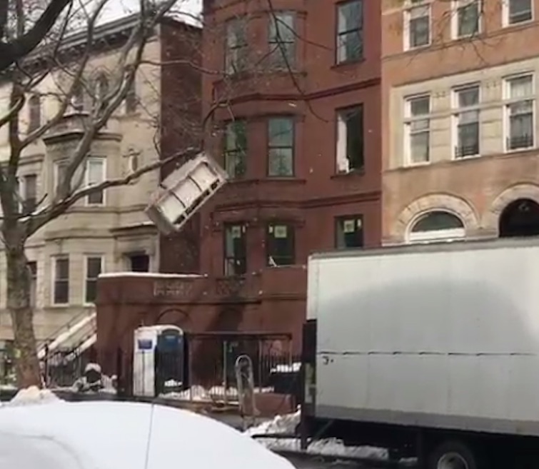 Watch A Couch Get Thrown Out Of A Window For Your AntiValentine’s Day